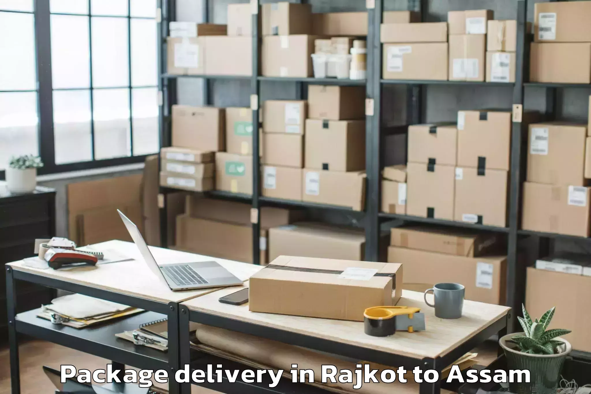 Quality Rajkot to Kumar Bhaskar Varma Sanskrit A Package Delivery